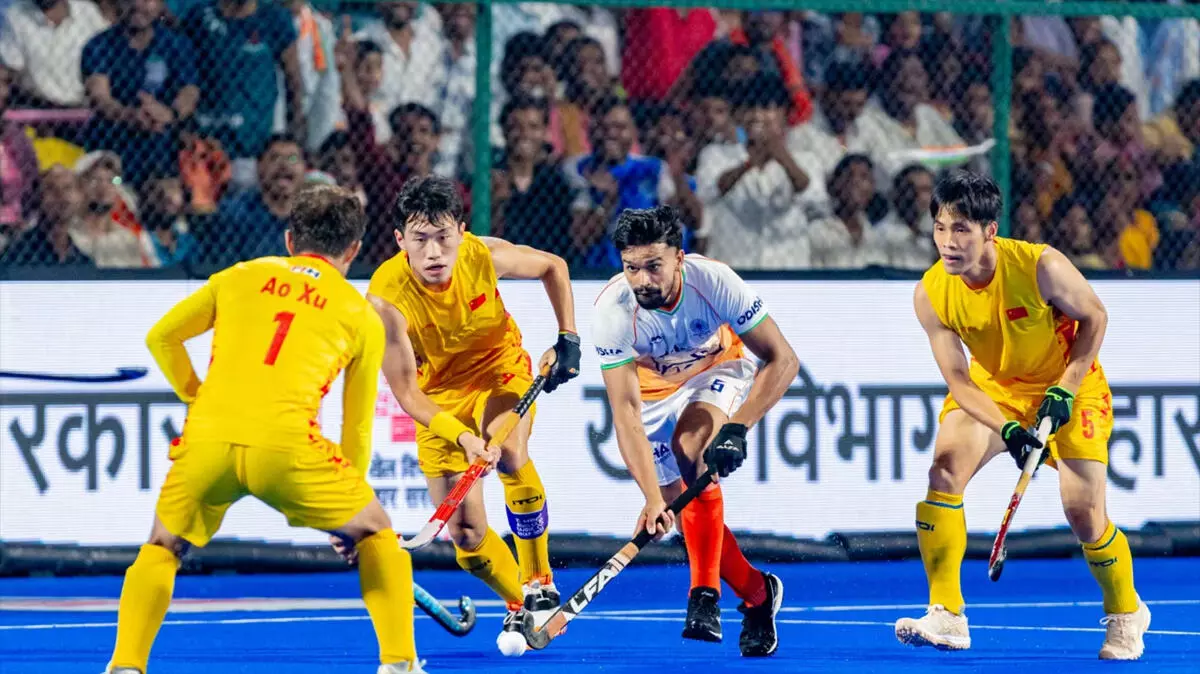 एशिया कप हॉकी : भारत ने चीन को 7-0 से हराया, फाइनल में कोरिया से होगा सामना एशिया कप हॉकी : भारत ने चीन को 7-0 से हराया, फाइनल में कोरिया से होगा सामना