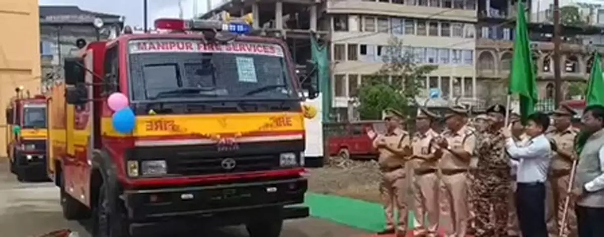 मणिपुर अग्निशमन सेवा का हुआ विस्तार, बेड़े में शामिल हुए 18 नए जल-बचाव वाहन