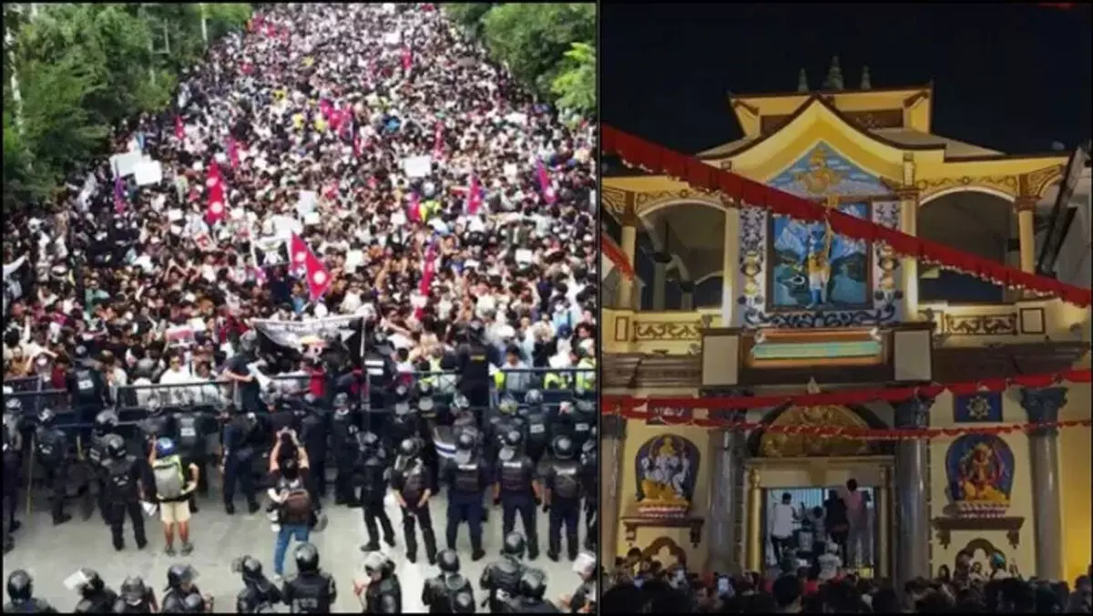 नेपाल हिंसा के बीच पशुपतिनाथ मंदिर बंद, सेना ने संभाली सुरक्षा नेपाल हिंसा के बीच पशुपतिनाथ मंदिर बंद, सेना ने संभाली सुरक्षा