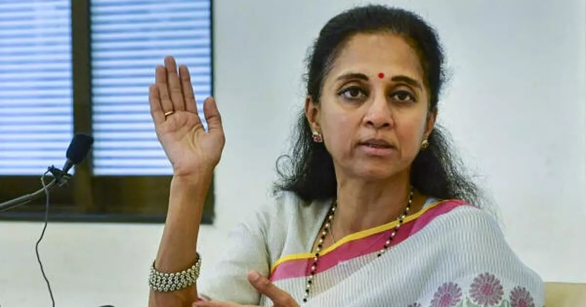 अशोक स्तंभ तोड़े जाने की घटना पर सुप्रिया सुले ने जताया दुख, सरकार से सुरक्षा की जिम्मेदारी लेने की मांग