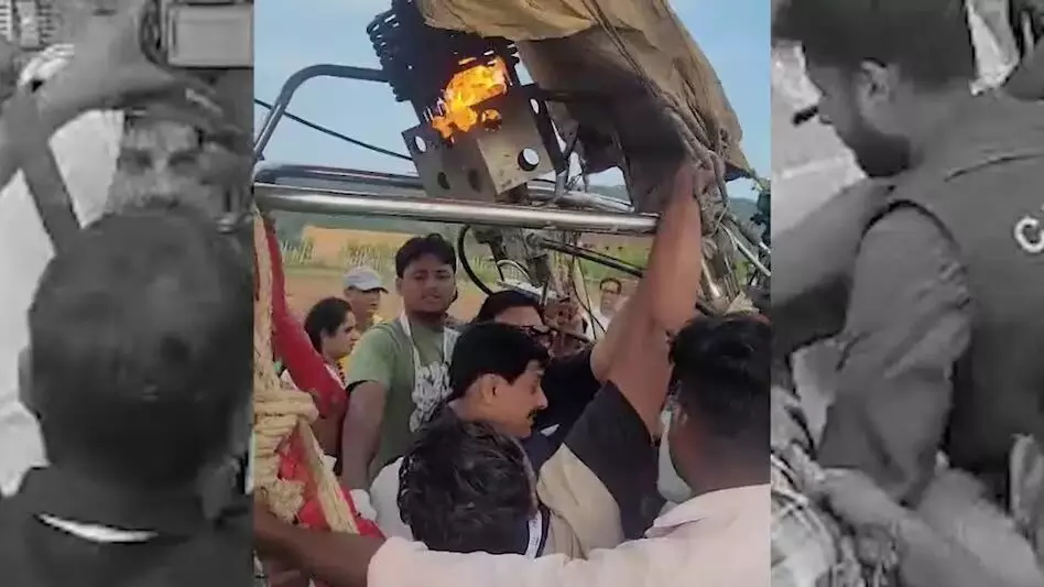 मध्यप्रदेश के मुख्यमंत्री मोहन यादव के हॉट एयर बैलून में लगी आग, बड़ा हादसा टला मध्यप्रदेश के मुख्यमंत्री मोहन यादव के हॉट एयर बैलून में लगी आग, बड़ा हादसा टला