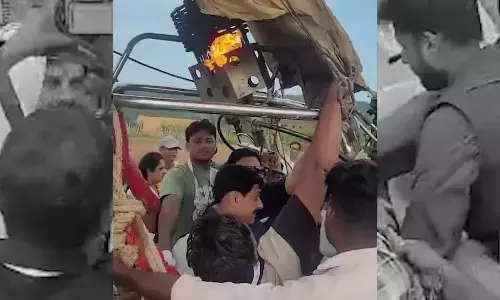 मध्यप्रदेश के मुख्यमंत्री मोहन यादव के हॉट एयर बैलून में लगी आग, बड़ा हादसा टला