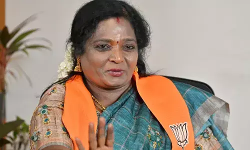 जीएसटी कटौती से हर परिवार को सालाना ₹50,000 की राहत : तमिलिसाई जीएसटी कटौती से हर परिवार को सालाना ₹50,000 की राहत : तमिलिसाई