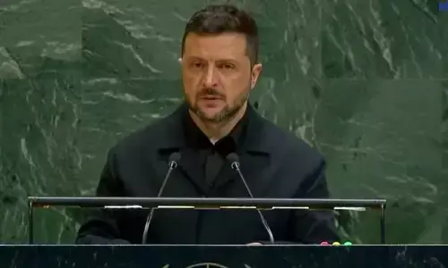 यूएनजीए में बोले जेलेंस्की, अंतर्राष्ट्रीय कानून नहीं, अब हथियार तय करते हैं कि कौन बचेगा