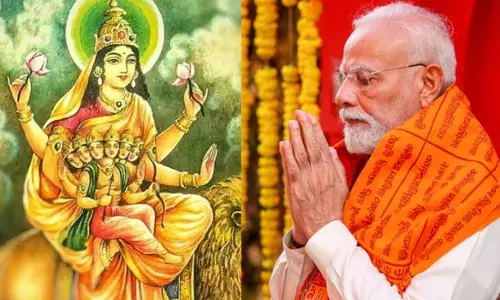 नवरात्रि के पांचवें दिन पीएम मोदी ने मां स्कंदमाता की उपासना कर सुख-समृद्धि की कामना की