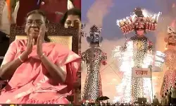 राष्ट्रपति मुर्मू ने किया रावण दहन, ऑपरेशन सिंदूर को आतंकवाद पर मानवता की विजय बताया