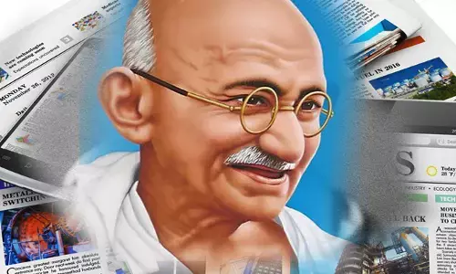 समाचार मीडिया और गांधी