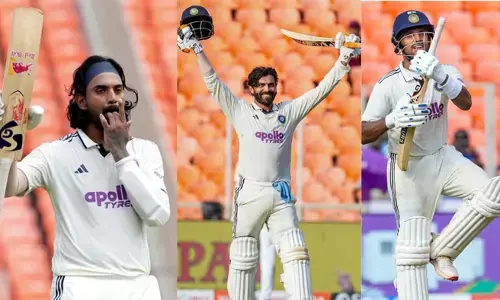 अहमदाबाद टेस्ट: जुरेल, जडेजा, राहुल का शतक, भारत मजबूत