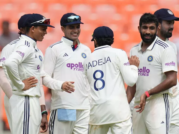 अहमदाबाद टेस्ट : मजबूत बढ़त के साथ भारत ने 448 रन पर पहली पारी घोषित की