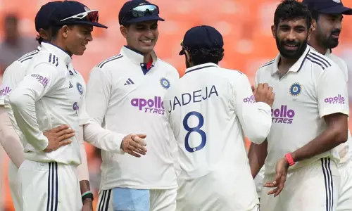 अहमदाबाद टेस्ट : मजबूत बढ़त के साथ भारत ने 448 रन पर पहली पारी घोषित की