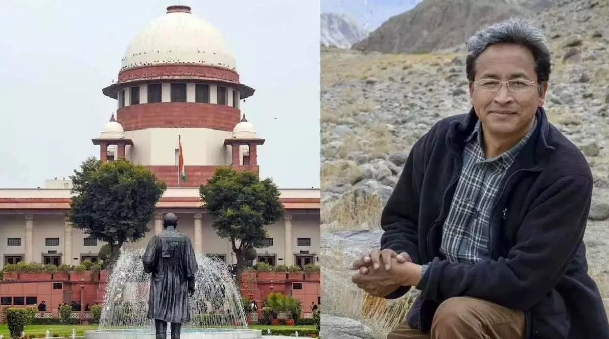 सोनम वांगचुक मामले में सुप्रीम कोर्ट ने केंद्र और लद्दाख प्रशासन को भेजा नोटिस, 14 अक्टूबर को होगी अगली सुनवाई सोनम वांगचुक मामले में सुप्रीम कोर्ट ने केंद्र और लद्दाख प्रशासन को भेजा नोटिस, 14 अक्टूबर को होगी अगली सुनवाई