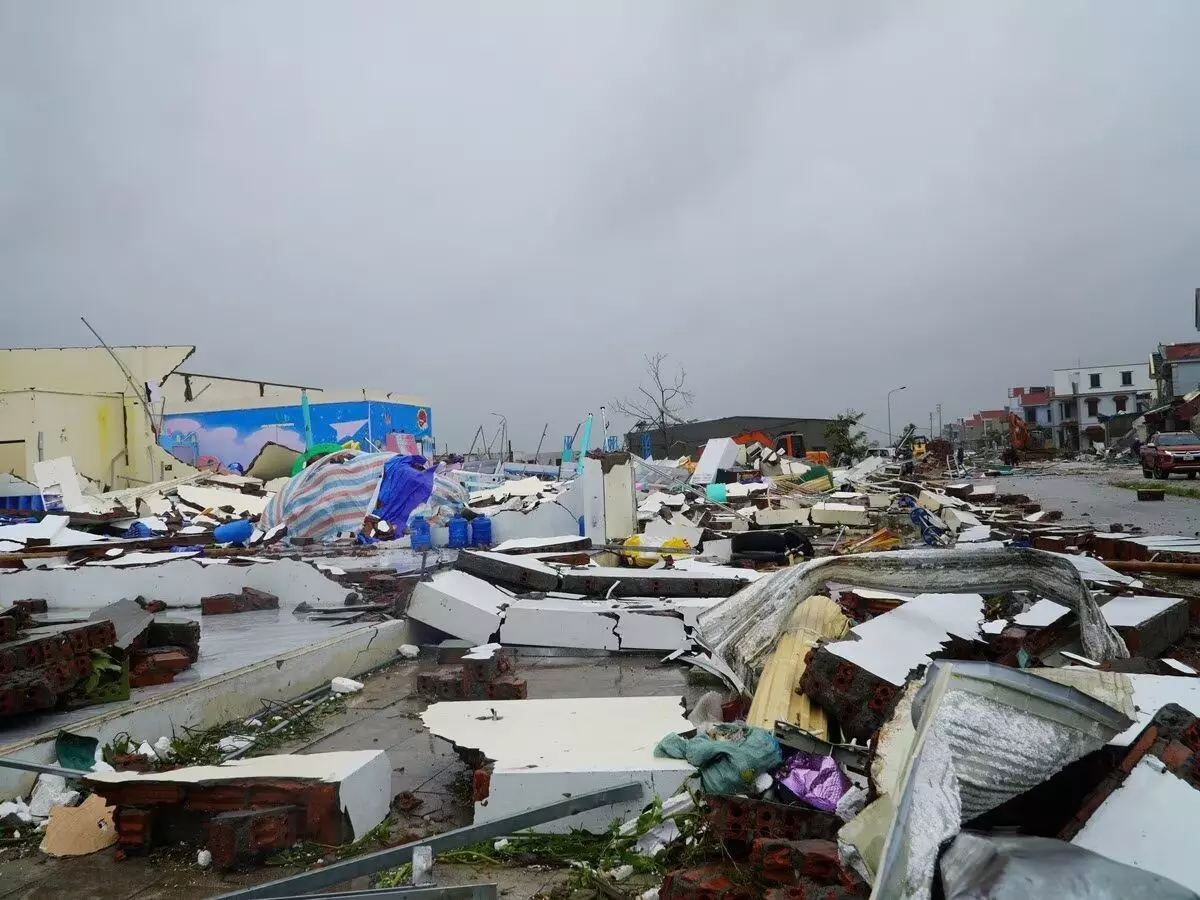 वियतनाम में मत्मो टाइफून तूफान का कहर, 8 की मौत, पशुधन पानी में बहे और फसलें बुरी तरह बर्बाद