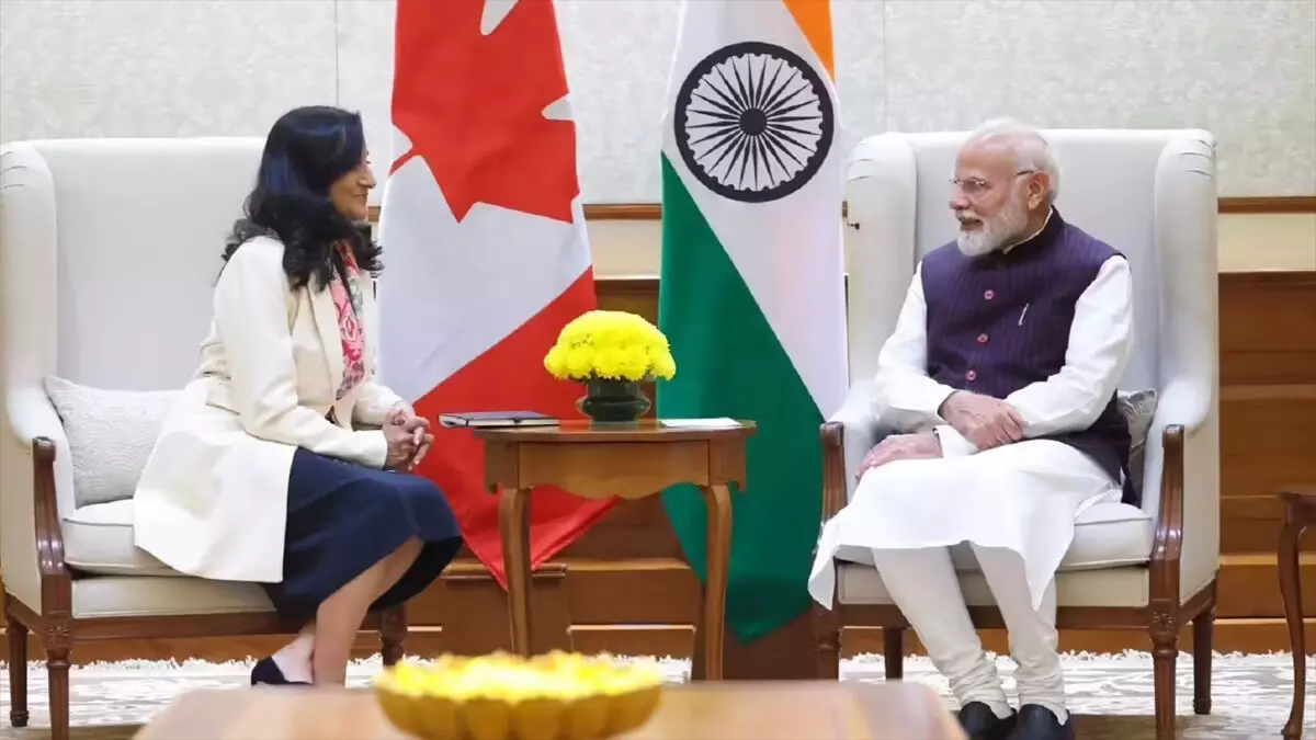 पीएम मोदी से मिलीं कनाडा की विदेश मंत्री; व्यापार, कृषि और एनर्जी में सहयोग बढ़ाने पर हुई चर्चा