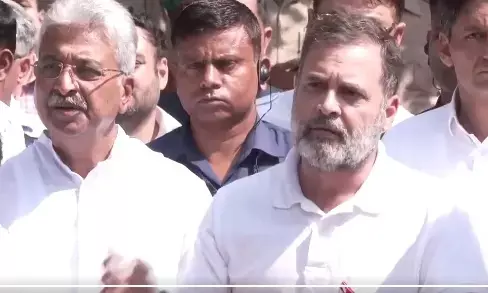 राहुल ने पूरन कुमार के परिवार से की मुलाकात, पीड़िता पत्नी ने कहा -जीते जी सम्मान नहीं दिया, लेकिन मरने के बाद तो उनके पति को सम्मान मिले