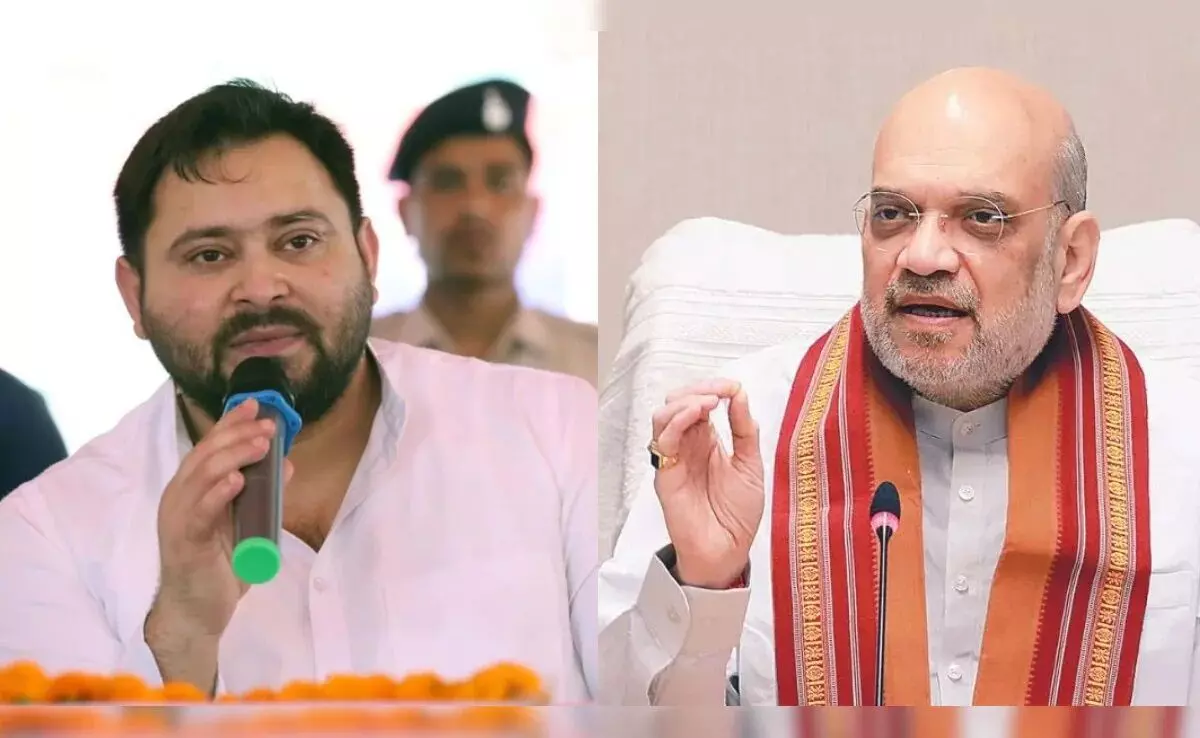 बिहारवासी अब धोखे में नहीं आएंगे -अमित शाह के रोज़गार वाले बयान पर तेजस्वी का पलटवार