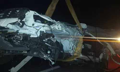 राजस्थान : लक्ष्मणगढ़ के पास दिल्ली-मुंबई एक्सप्रेसवे पर सड़क हादसा; एक की मौत, तीन घायल