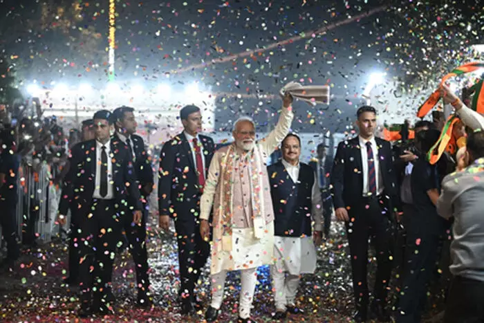 बिहार चुनाव में एनडीए की प्रचंड जीत पर पीएम मोदी का संबोधन बिहार चुनाव में एनडीए की प्रचंड जीत पर पीएम मोदी का संबोधन