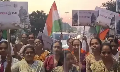 गुजरात : सरदार वल्लभभाई पटेल की 150वीं जयंती के अवसर पर यूनिटी मार्च का आयोजन