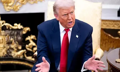 एपस्टीन फाइल्स पर सवाल से तिलमिलाए ट्रंप, महिला रिपोर्टर को कहा चुप पिग्गी