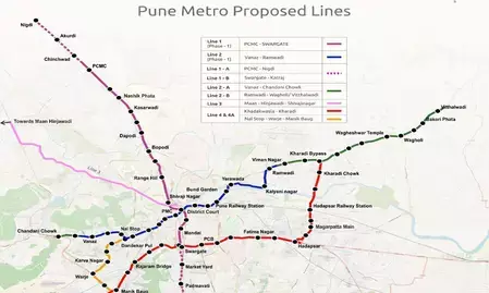 पुणे मेट्रो विस्तार को मंजूरी: 9,858 करोड़ की परियोजना से जुड़ेगी नई लाइनें