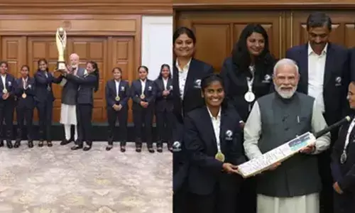 पीएम मोदी ने ब्लाइंड टी20 विश्व कप जीतने वाली भारतीय महिला टीम से की मुलाकात