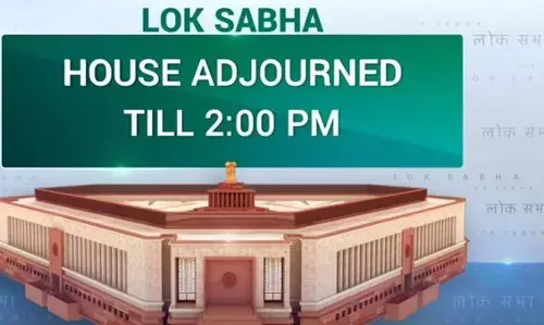 हंगामे के कारण लोकसभा की कार्यवाही 2 बजे तक के लिए स्थगित