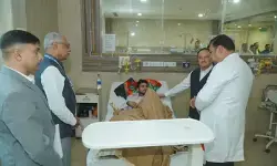 केंद्रीय स्वास्थ्य मंत्री जेपी नड्डा ने देवघर एम्स का किया दौरा, इमरजेंसी ओटी का किया निरीक्षण