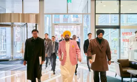 भगवंत सिंह मान ने साउथ कोरिया में जंग वोन जू के साथ की मुलाकात, पंजाब में निवेश को लेकर की चर्चा भगवंत सिंह मान ने साउथ कोरिया में जंग वोन जू के साथ की मुलाकात, पंजाब में निवेश को लेकर की चर्चा