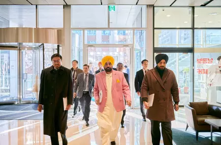 भगवंत सिंह मान ने साउथ कोरिया में जंग वोन जू के साथ की मुलाकात, पंजाब में निवेश को लेकर की चर्चा भगवंत सिंह मान ने साउथ कोरिया में जंग वोन जू के साथ की मुलाकात, पंजाब में निवेश को लेकर की चर्चा