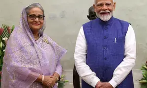 शेख हसीना ने संकट के समय शरण देने के लिए पीएम मोदी को दिया धन्यवाद, बोलीं-भारत एक महत्वपूर्ण पड़ोसी और पार्टनर है शेख हसीना ने संकट के समय शरण देने के लिए पीएम मोदी को दिया धन्यवाद, बोलीं-भारत एक महत्वपूर्ण पड़ोसी और पार्टनर है