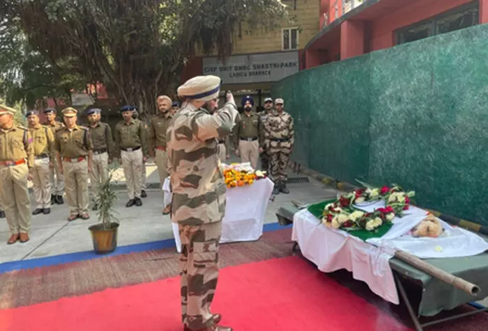 दिल्ली मेट्रो में ड्यूटी के दौरान शहीद हुआ सीआईएसएफ का के9 हीरो ‘राजा’, पूरे सम्मान के साथ दी गई अंतिम विदाई दिल्ली मेट्रो में ड्यूटी के दौरान शहीद हुआ सीआईएसएफ का के9 हीरो ‘राजा’, पूरे सम्मान के साथ दी गई अंतिम विदाई