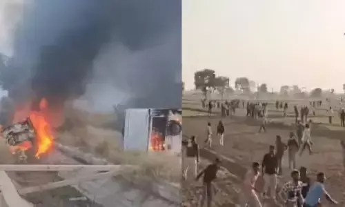 हनुमानगढ़ में एथेनॉल फैक्ट्री पर किसानों का जोरदार विरोध हनुमानगढ़ में एथेनॉल फैक्ट्री पर किसानों का जोरदार विरोध