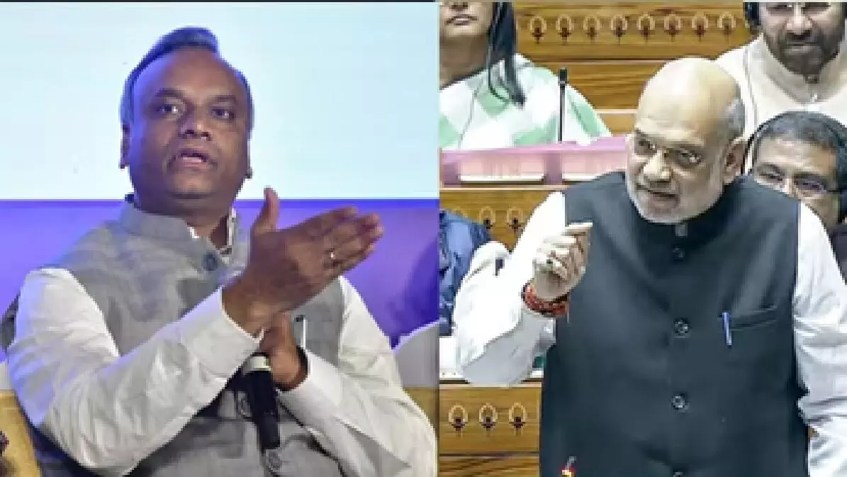 अमित शाह के बयान पर भड़के प्रियांक खरगे, कहा-लोकतंत्र को तमाशा बना दिया अमित शाह के बयान पर भड़के प्रियांक खरगे, कहा-लोकतंत्र को तमाशा बना दिया