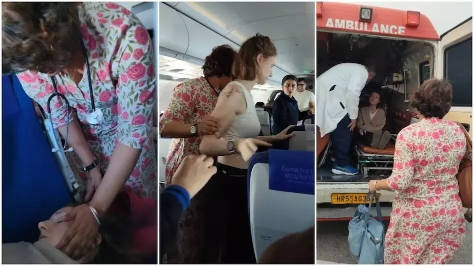 देवदूत बनीं कांग्रेस नेता, विमान में अमरीकी यात्री की नब्ज़ बंद होने पर यूं बचाई जान देवदूत बनीं कांग्रेस नेता, विमान में अमरीकी यात्री की नब्ज़ बंद होने पर यूं बचाई जान