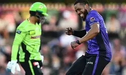 बीबीएल: हरिकेंस के अभियान की शानदार शुरुआत, थंडर्स को 4 विकेट से हराया बीबीएल: हरिकेंस के अभियान की शानदार शुरुआत, थंडर्स को 4 विकेट से हराया