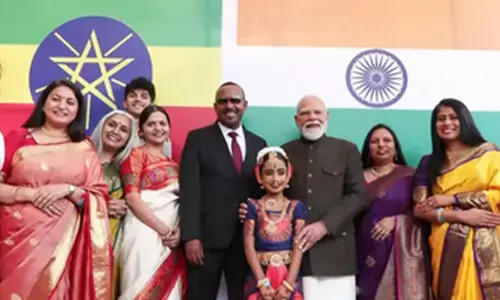 इथियोपिया में गूंजा ‘धरती सुनहरी अंबर नीला’, पीएम मोदी ने भारतीयों से की मुलाकात