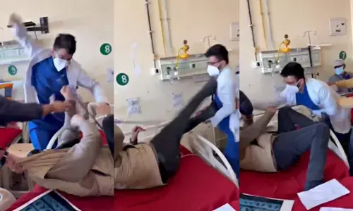 शिमला में डॉक्टर और मरीज के बीच चले जमकर लात घूंसे, वार्ड बना जंग का मैदान,  डॉक्टर सस्पेंड