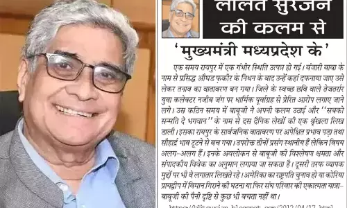 ललित सुरजन की कलम से - मुख्यमंत्री मध्यप्रदेश के