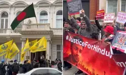 लंदन में बांग्लादेश हिंसा की गूंज: बांग्लादेश उच्चायोग के बाहर प्रदर्शन में खालिस्तानियों ने डाली बाधा, ISI एंगल की आशंका