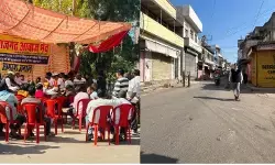 राजस्थान : केंद्रीय विद्यालय की मांग को लेकर राजगढ़ में सम्पूर्ण बाजार सातवें दिन भी रहे बंद