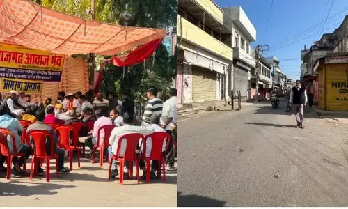 राजस्थान : केंद्रीय विद्यालय की मांग को लेकर राजगढ़ में सम्पूर्ण बाजार सातवें दिन भी रहे बंद