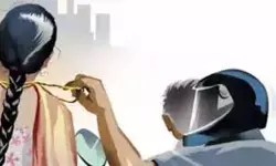 चेन्नई में महिला ने दिखाई बहादुरी, चेन स्नैचर का किया मुकाबला चेन्नई में महिला ने दिखाई बहादुरी, चेन स्नैचर का किया मुकाबला