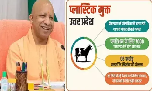 यूपी में पौधरोपण अब गोबर के गमलों में यूपी में पौधरोपण अब गोबर के गमलों में