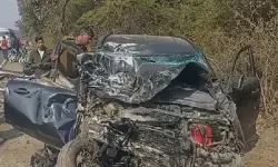 राजस्थान : झालावाड़ में ट्रक और कार के बीच भिड़ंत, हेडमास्टर की मौत