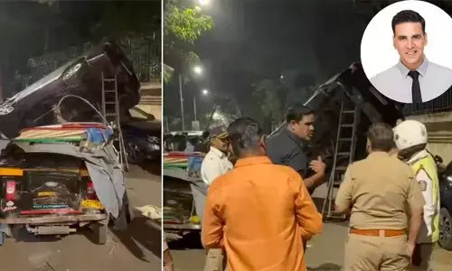 अक्षय कुमार के काफिले की कार का हुआ एक्सीडेंट, ऑटो रिक्शा से टकराई गाड़ी