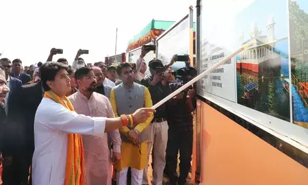 सिंधिया ने दी त्रिपुरा को 750 करोड़ की सौगात, माताबारी टूरिज्म सर्किट का शिलान्यास