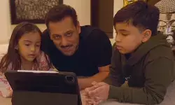 एक्टर सलमान खान ने भांजे-भांजी के साथ मातृभूमि गाते हुए वीडियो किया शेयर