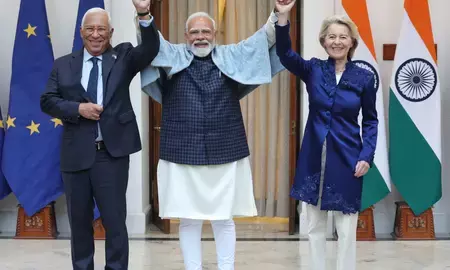 भारत-ईयू ने रक्षा और सुरक्षा साझेदारी को किया मजबूत, आतंकवाद से लड़ने का लिया संकल्प