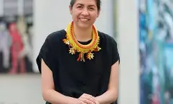 भारत कला मेला 2026: ऑस्ट्रेलियाई फर्स्ट नेशंस आर्टिस्ट ग्रेस लिलियन ली अपना काम द विंड्स ऑफ गार्डियंस पेश करेंगी