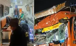 मथुरा में दर्दनाक हादसा- यमुना एक्सप्रेसवे पर कंटेनर ने बस को मारी टक्कर, 6 की मौत